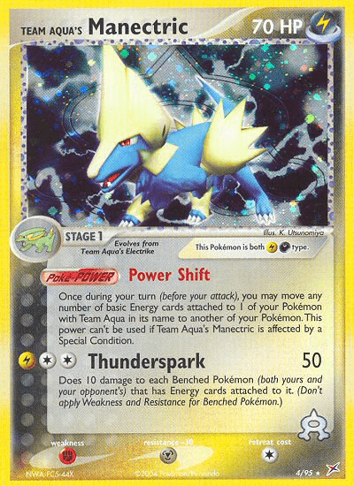 Team Aqua's Manectric - 4/95