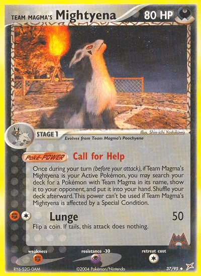 Team Magma's Mightyena - 37/95