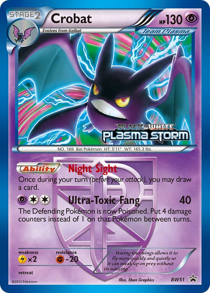 Crobat - BW51 (Team Plasma) (Prerelease)