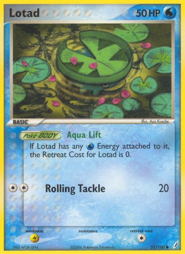 Lotad - 055/100 (EX Crystal Guardians Reverse Holofoil)