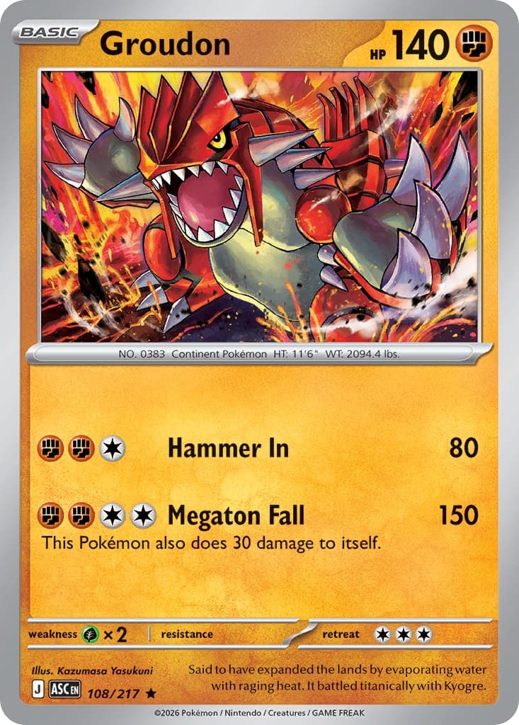 Groudon (Energy Symbol Pattern)