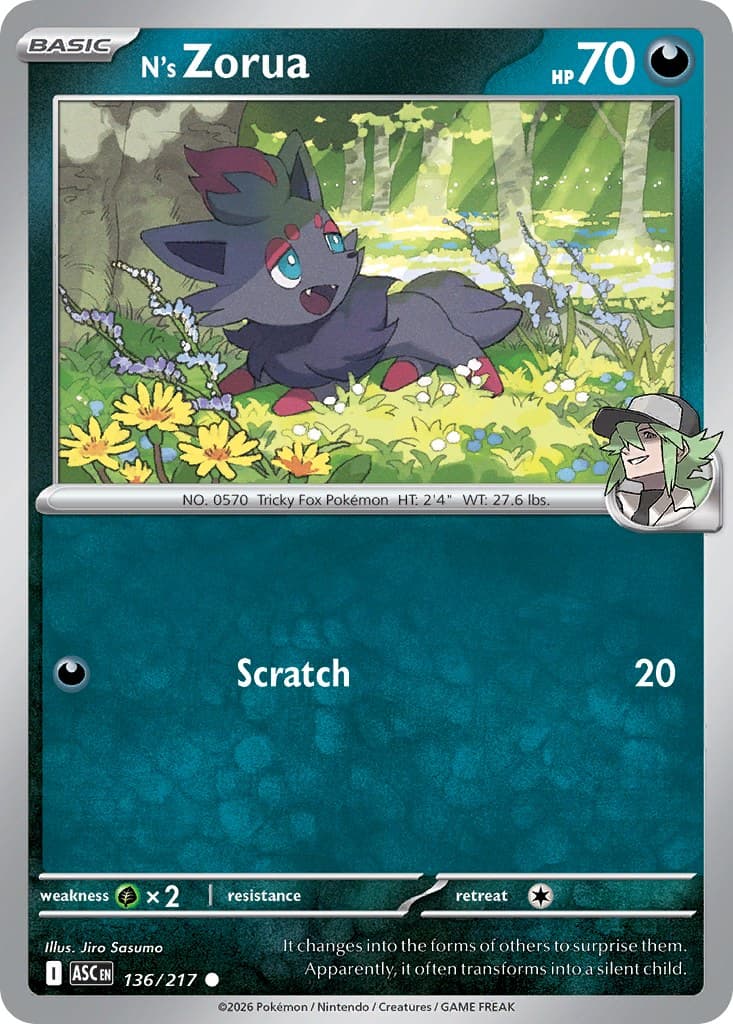 N's Zorua (Energy Symbol Pattern)