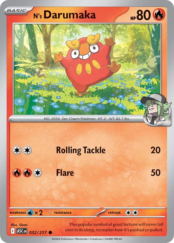 N's Darumaka (Energy Symbol Pattern)