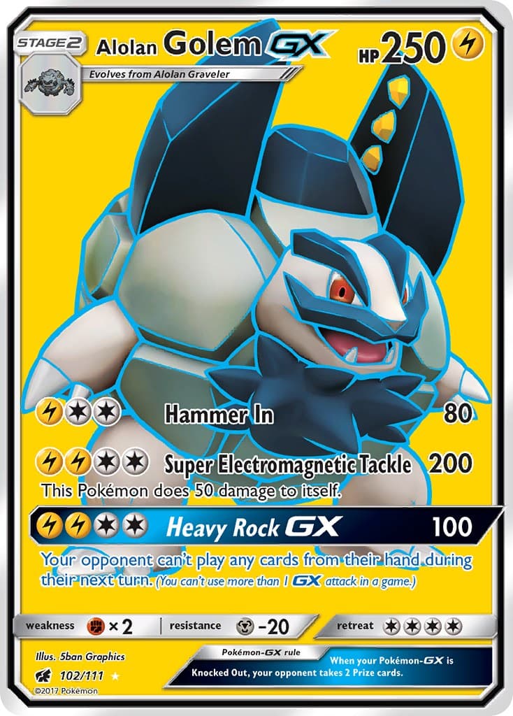 Alolan Golem GX (Full Art)
