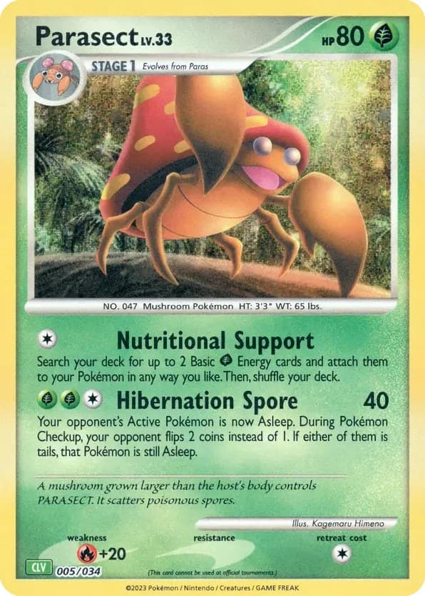 Parasect Card Prices, Population & Market Data | PokeMarket