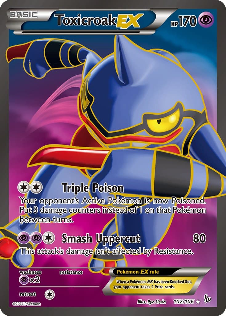 Toxicroak EX (102 Full Art)