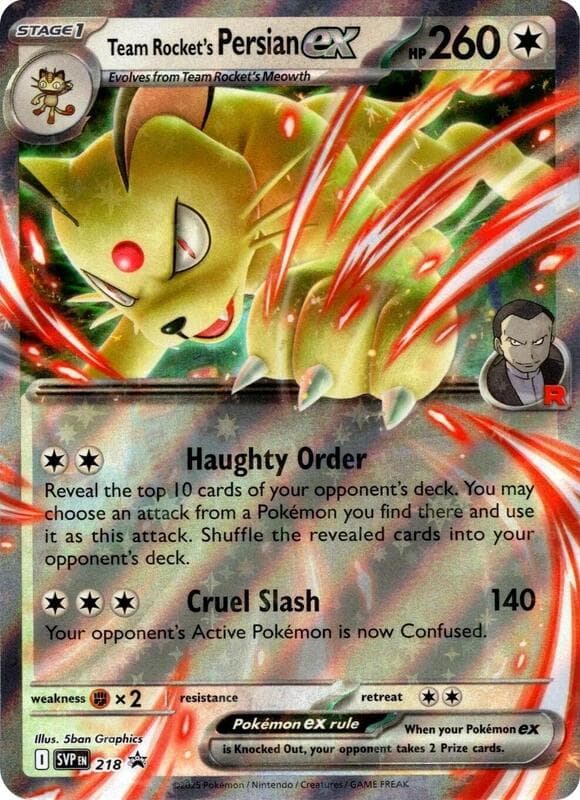 Team Rocket's Persian EX