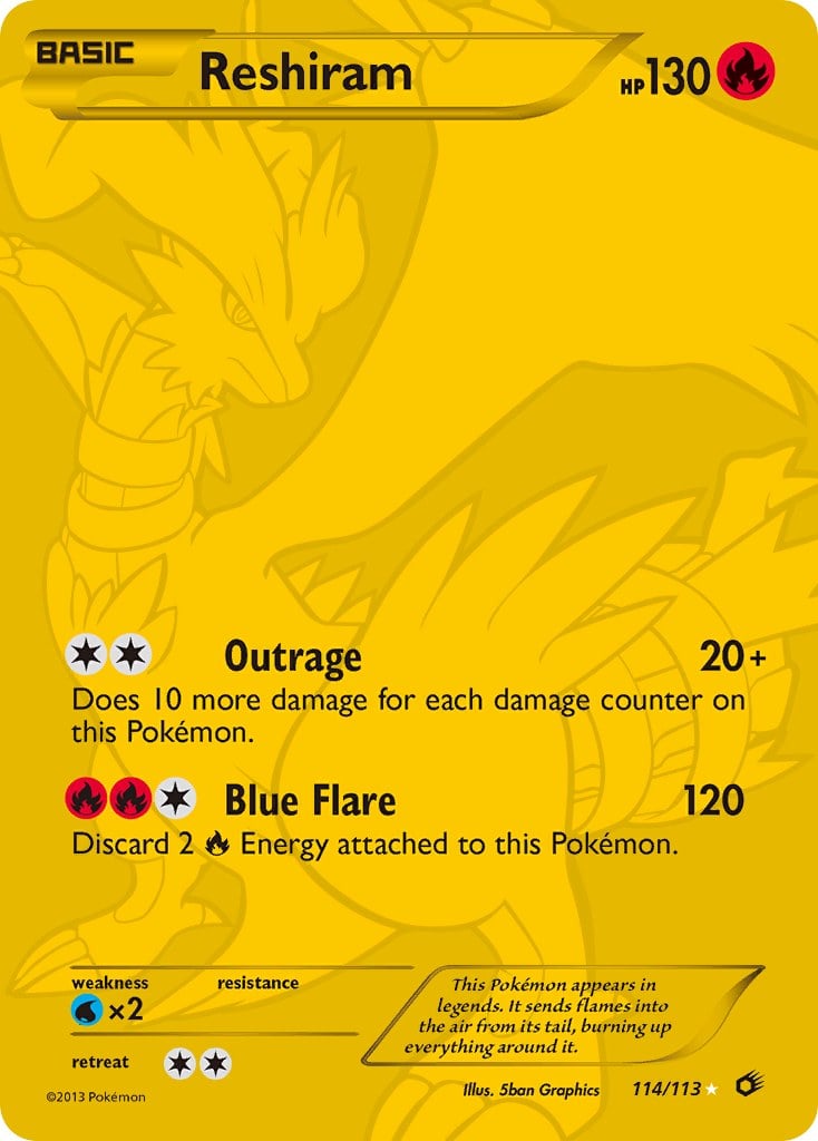 Reshiram (114 Full Art Secret Rare)