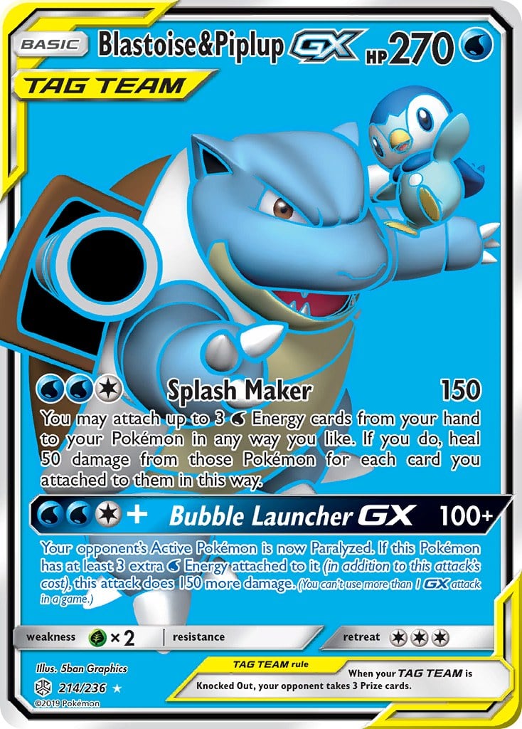 Blastoise & Piplup GX (Full Art)