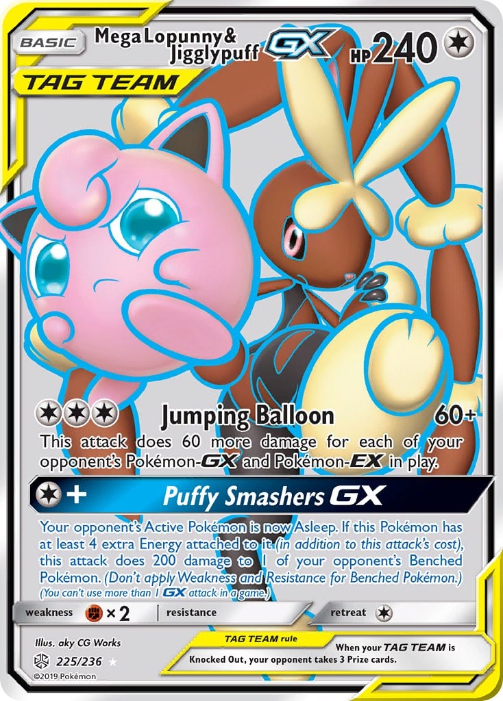 Mega Lopunny & Jigglypuff GX (Full Art)